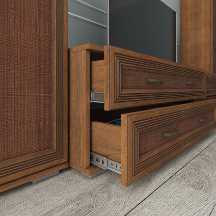 Шкаф 2-х створчатый Ливорно ЛШ-22, орех донской 