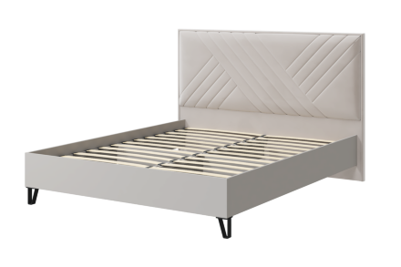 Кровать с мягким изголовьем и основание Лайт  Кашемир  