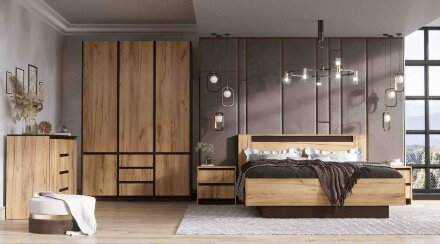 Кровать Бостон, дуб Вотан 
