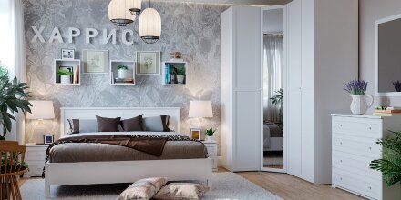 Шкаф для одежды Харрис 62, 1 зеркало 