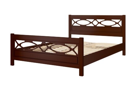 Кровать из массива Лоренса, орех 