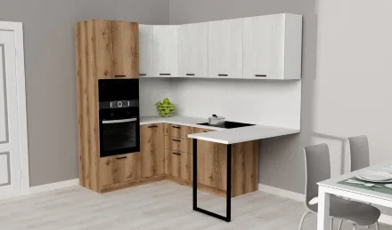 Модульная кухня АТР, винтерберг/дуб делано (240х160 см) 