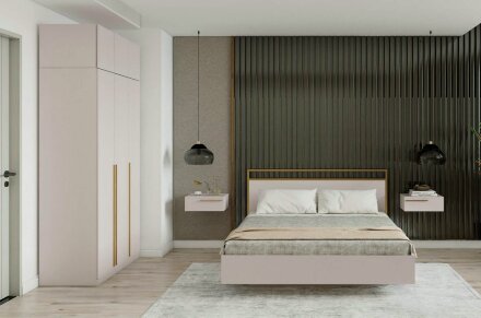 Кровать Николь, кашемир 