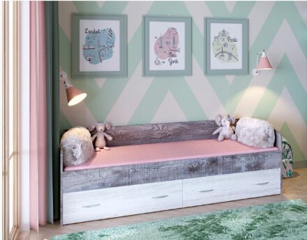 Кровать с ящиками ЮТА 