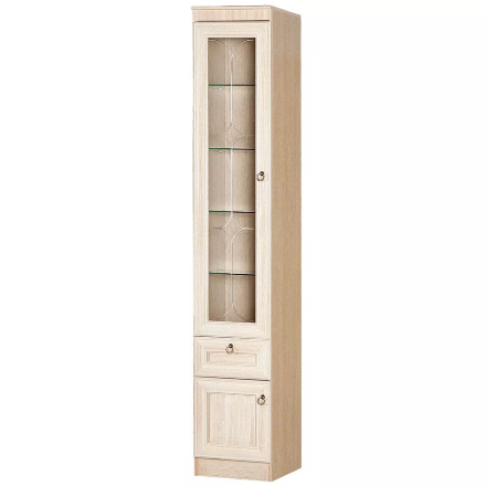 Шкаф-пенал витрина Инна 604, Денвер светлый 