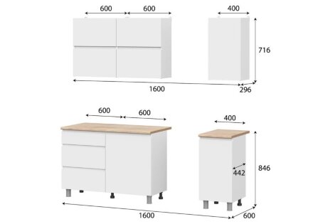 Кухня Токио, 1,6 м 