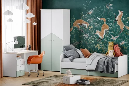 Шкаф для одежды Банни, макарун 