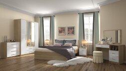 Тумба прикроватная Бланка, сонома / белый