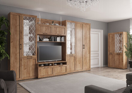 Полка навесная СН-2 София, Дуб Крафт Табачный 