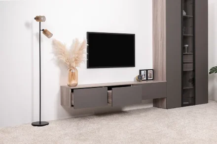 Тумба под ТВ 16.54.02 Роквуд, Графит 