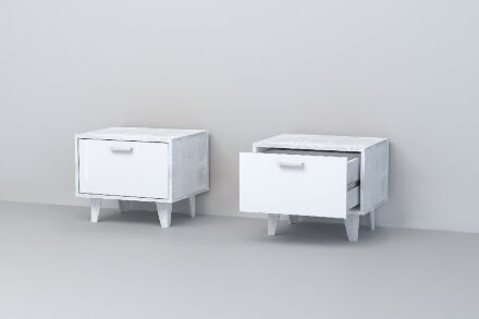 Модульная спальня ЭГО, бетон 3 