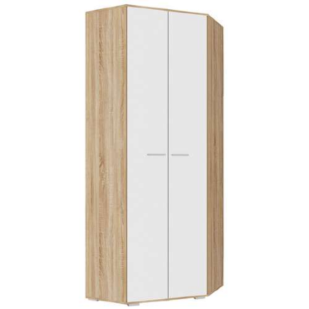 Шкаф угловой Италия, Сонома/белый глянец 